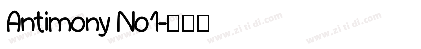 Antimony No1字体转换